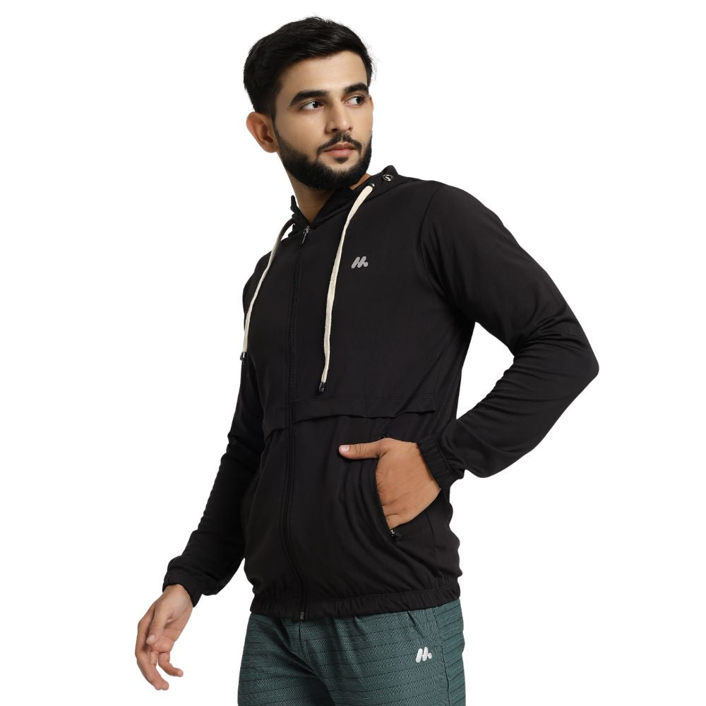 Full-Zip Lightweight Hooded Jacket