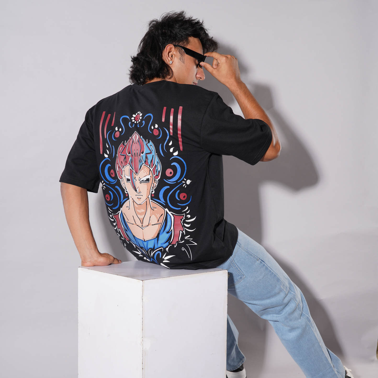 Goku Glow Tee – Oversized Anime Drop