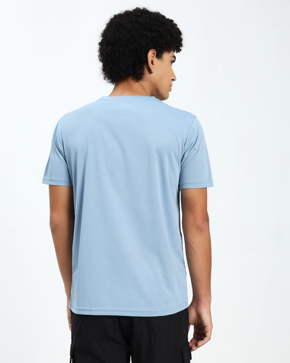Men’s Lightweight Sky-Blue Performance T-Shirt