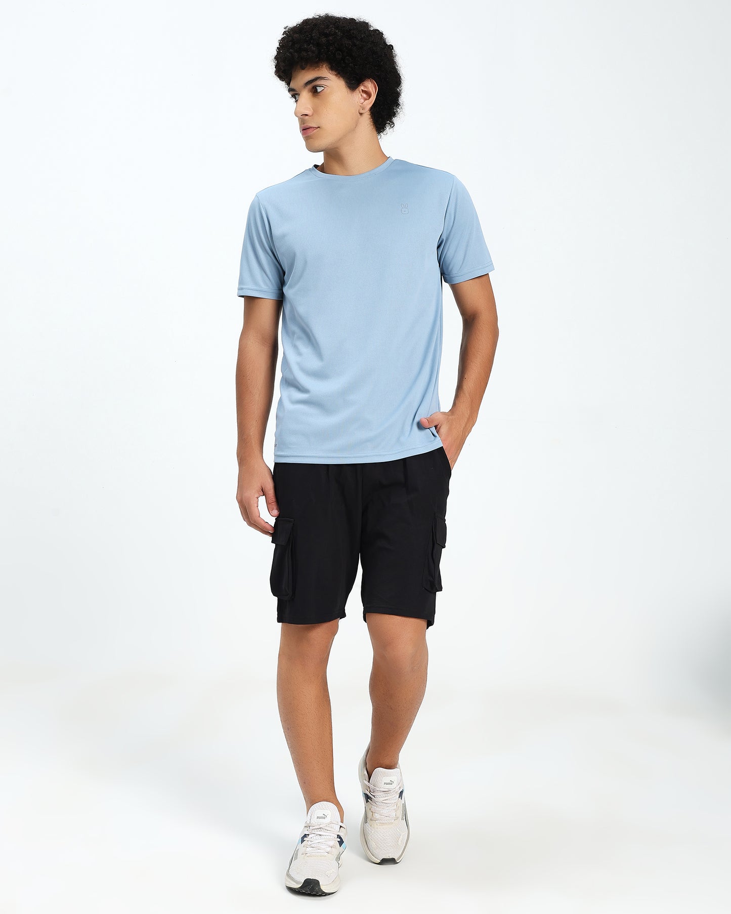 Men’s Lightweight Sky-Blue Performance T-Shirt