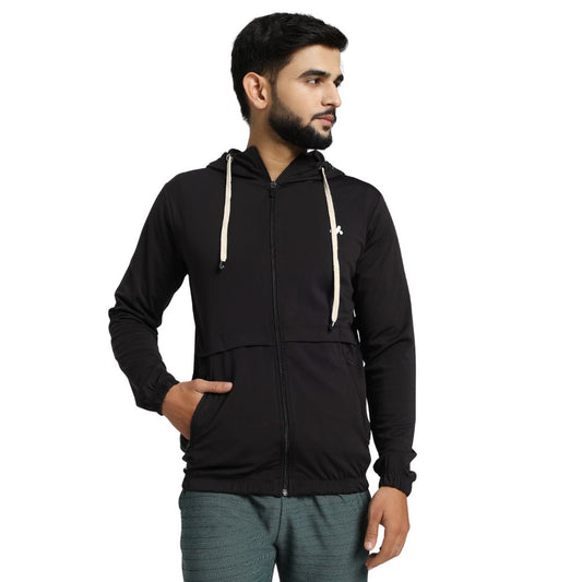 Full-Zip Lightweight Hooded Jacket