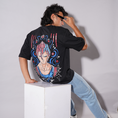 Goku Glow Tee – Oversized Anime Drop